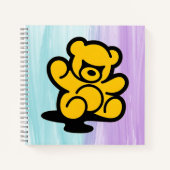 Yellow Teddy Trouble Notitieboek (Voorkant)