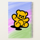 Yellow Teddy Trouble Notitieboek (Achterkant)