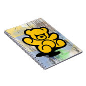 Yellow Teddy Trouble Notitieboek (Rechterzijde)