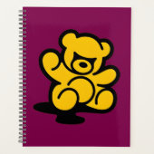 Yellow Teddy Trouble Planner (Voorkant)