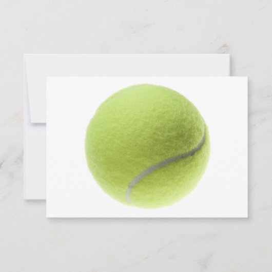 Yellow Tennis Ball Gepersonaliseerd Sjabloon Kaart (Voorkant)