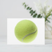Yellow Tennis Ball Gepersonaliseerd Sjabloon Kaart (Staand voorkant)