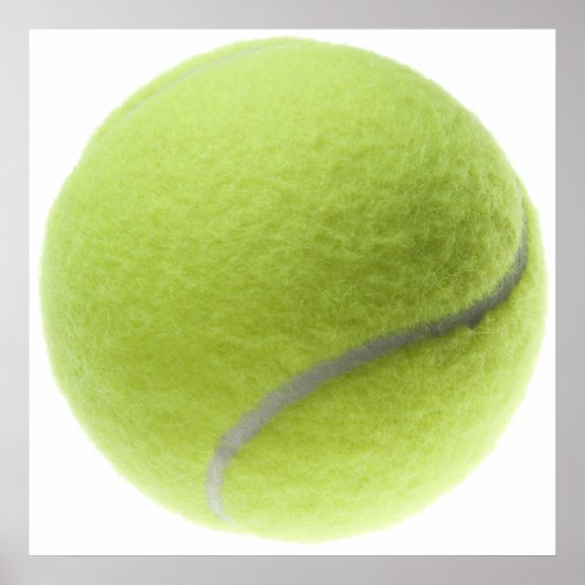 Yellow Tennis Ball Gepersonaliseerd Sjabloon Poster (Voorkant)