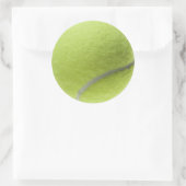 Yellow Tennis Ball Gepersonaliseerd Sjabloon Ronde Sticker (Tas)