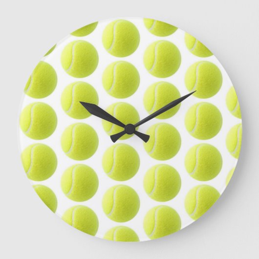 Yellow Tennis Ball Grote Klok (Voorkant)