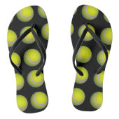 Yellow Tennis Ball Pattern; Teenslippers (Voetbed)