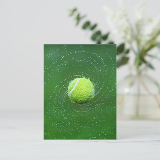 Yellow Tennis Ball Persoonlijk Briefkaart (Staand voorkant)