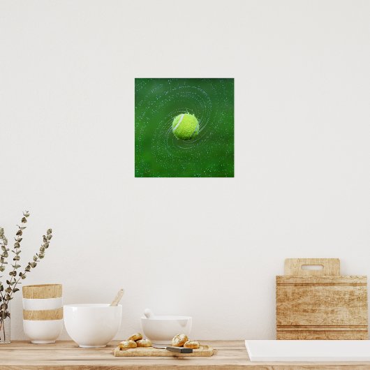 Yellow Tennis Ball Persoonlijk Poster (Keuken)