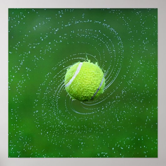 Yellow Tennis Ball Persoonlijk Poster (Voorkant)