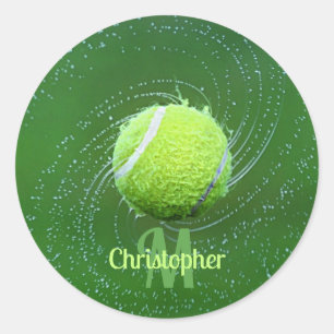 Yellow Tennis Ball Persoonlijk Ronde Sticker