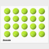 Yellow Tennis Ball Ronde Sticker (Vel)