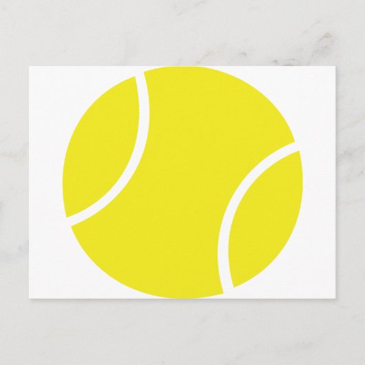 Yellow Tennis Ball-symbool Briefkaart (Voorkant)