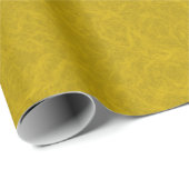 Yellow textured surface with  swirling pattern cadeaupapier (Rol Hoek)