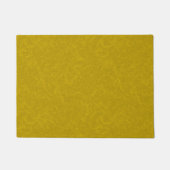 Yellow textured surface with  swirling pattern deurmat (Voorkant)