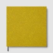 Yellow textured surface with swirling pattern gastenboek (Voorkant)