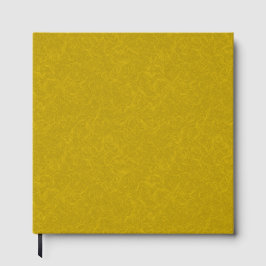 Yellow textured surface with  swirling pattern gastenboek