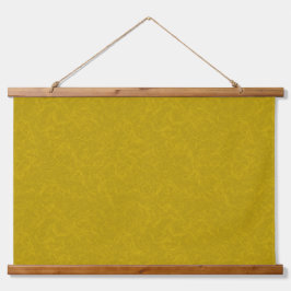 Yellow textured surface with  swirling pattern hangend wandkleed