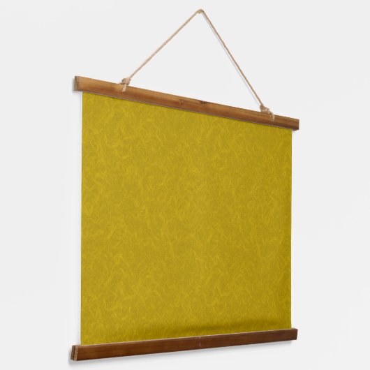 Yellow textured surface with  swirling pattern hangend wandkleed (Gebogen)