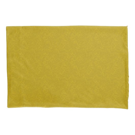 Yellow textured surface with  swirling pattern kussensloop (Voorkant-Links)