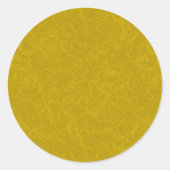 Yellow textured surface with  swirling pattern ronde sticker (Voorkant)