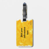 Yellow Tie Dye Bagagelabel (Achterkant verticaal)