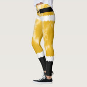 Yellow Tie Dye Santa Claus Kostuum Kerstmis Leggings (Links)