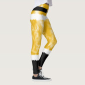 Yellow Tie Dye Santa Claus Kostuum Kerstmis Leggings (Rechts)