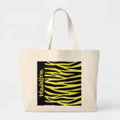 Yellow Tiger Stripes Canvas tas (Voorkant)