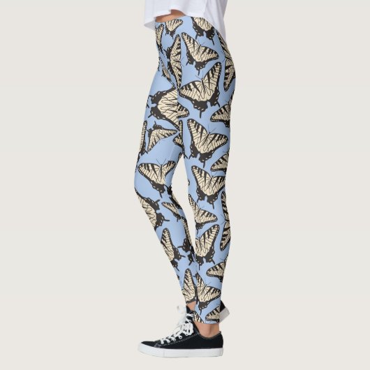 Yellow Tiger Swallowtail Butterflies Patroon Leggings (Links)