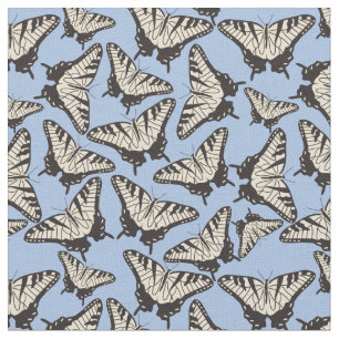 Yellow Tiger Swallowtail Butterflies Patroon Stof
