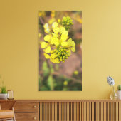 yellow tiny flower spring flora collection canvas afdruk (Insitu (Woonkamer))