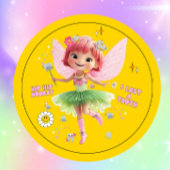Yellow Tooth Fairy Sticker – Fairy Reward Sticker