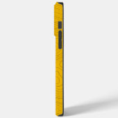 Yellow Topo 01 Case-Mate iPhone Case (Achterkant / Links)