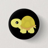 Yellow Tortoise Ronde Button 3,2 Cm (Voorkant)