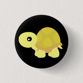 Yellow Tortoise Ronde Button 3,2 Cm