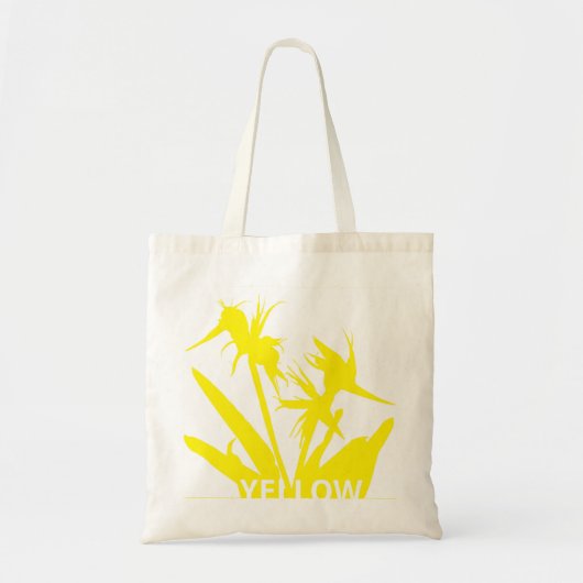 YELLOW - Tote bag con Flor del paraiso amarillo (Voorkant)