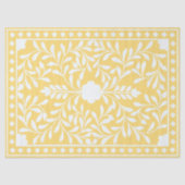 Yellow Traditional Bone Inlay Decoupage Paper Tissuepapier (Voorkant)