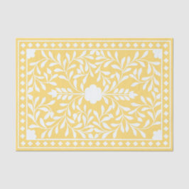 Yellow Traditional Bone Inlay Decoupage Paper Tissuepapier