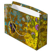 Yellow Tree Bark Gift Bag Groot Cadeauzakje (Achterkant Gekanteld)