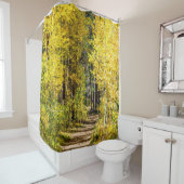 Yellow Tree Road // Hiking in het najaar Douchegordijn (In situ)