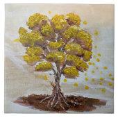 Yellow tree tegeltje (Voorkant)