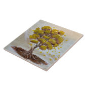 Yellow tree tegeltje (Zijkant)