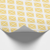 Yellow Trendy driehoekspatroon Cadeaupapier (Hoek)