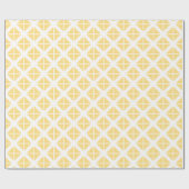 Yellow Trendy driehoekspatroon Cadeaupapier (Vlak)