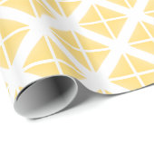 Yellow Trendy driehoekspatroon Cadeaupapier (Rol Hoek)