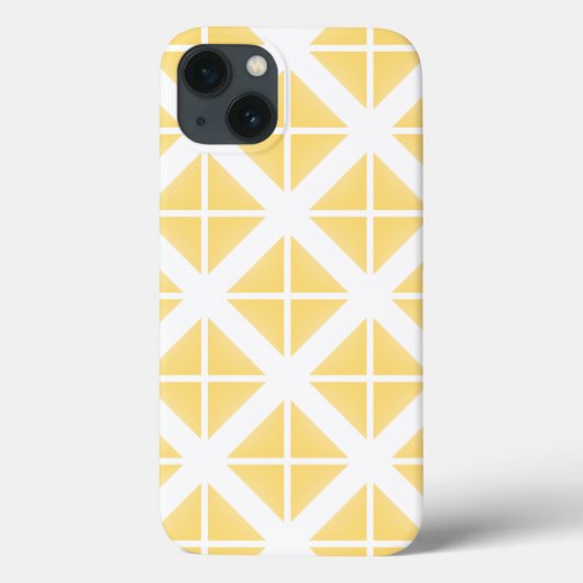 Yellow Trendy driehoekspatroon Case-Mate iPhone Case (Achterkant)