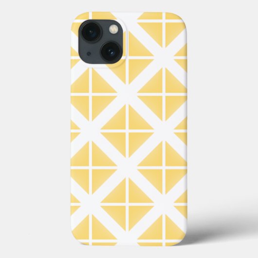 Yellow Trendy driehoekspatroon Case-Mate iPhone Case (Achterkant)
