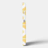 Yellow Trendy driehoekspatroon Case-Mate iPhone Case (Achterkant / Links)