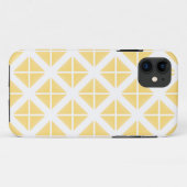 Yellow Trendy driehoekspatroon Case-Mate iPhone Case (Achterkant (horizontaal))