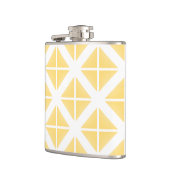 Yellow Trendy driehoekspatroon Heupfles (Links)